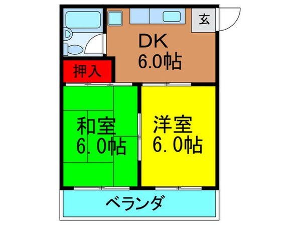 香里ロイヤルプラザの物件間取画像